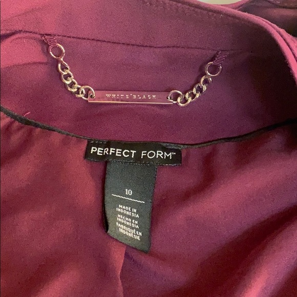 WHITE HOUSE BLACK MARKET MAROON BLAZER JACKET - Picture 4 of 9